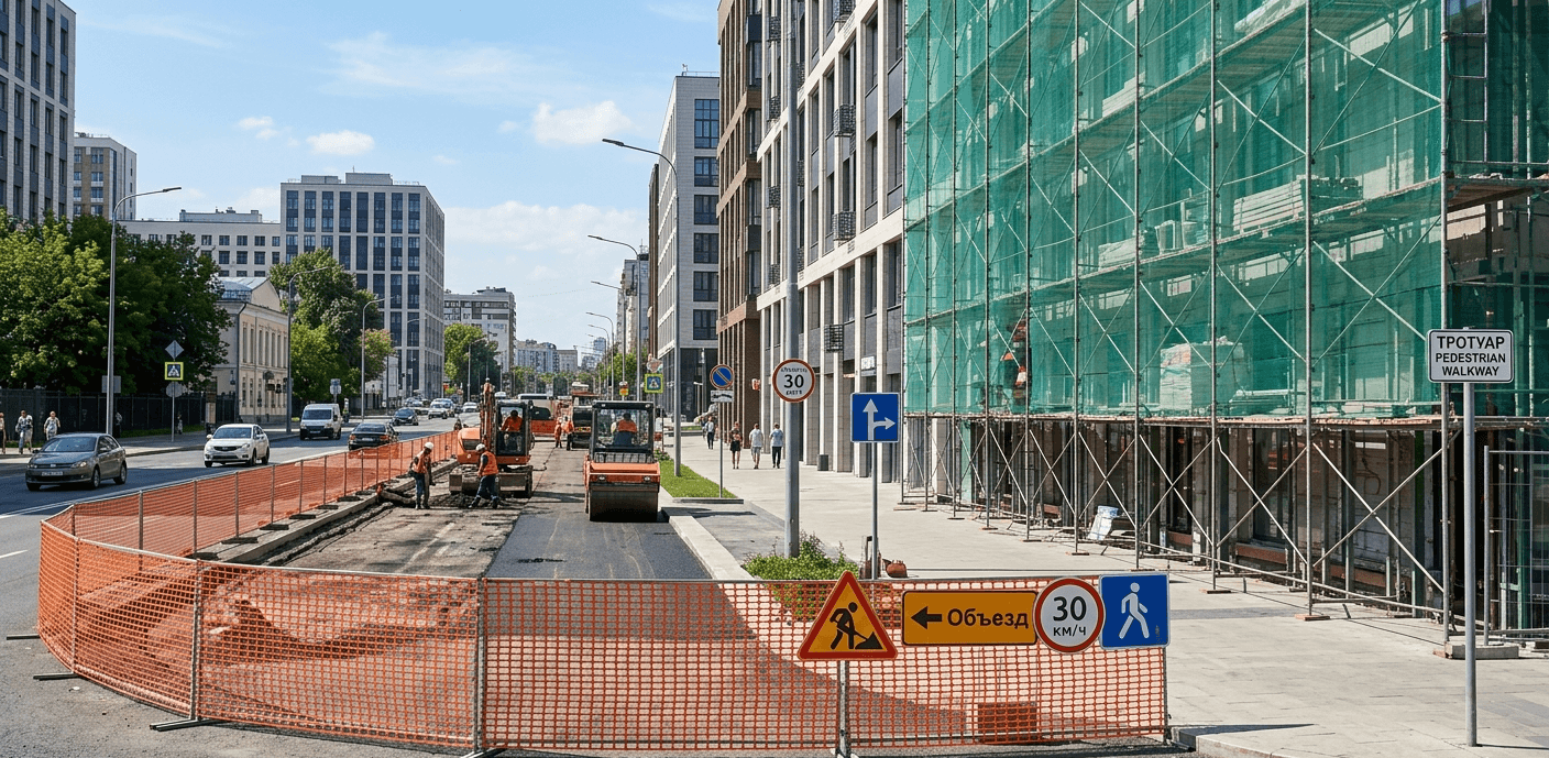 Общий план строительной залупы