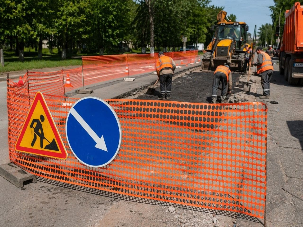 Для стройки оранжевое ограждение